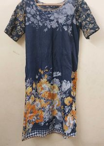 Elegant Floral Print Kurta