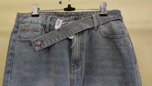 Savana Women’s Light Blue Wide-Leg Jeans