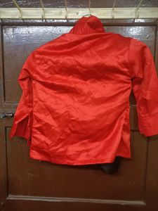 Boy's Red Shirt &amp; Suspenders Outfit