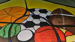 Sport Items Painting
