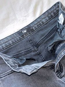 Flared Jeans with Lace-Up Detail