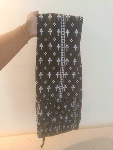 Elegant Black Floral Kurta Set
