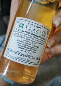 rockside khadi vanilla and honey herbal shampoo