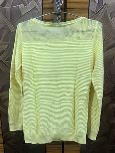 Yellow Knit Sweater By Promod