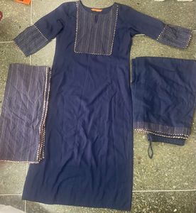 Elegant Kurta Set, No Flaw, Gota Detailing