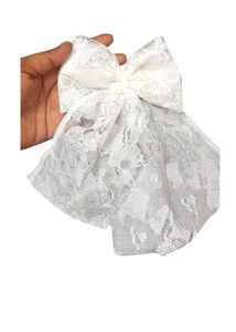Floral Premium Bow Center Clip