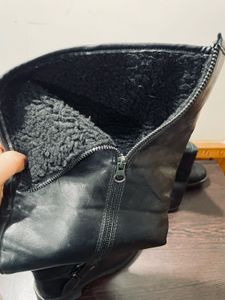 Truffle Knee-Length Elegant Black Boots