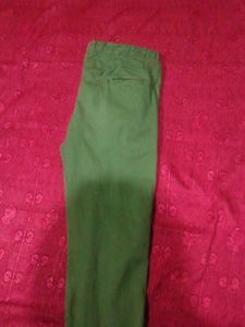Green Casual Pants