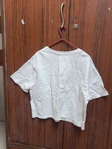 White Rose Print T-Shirt