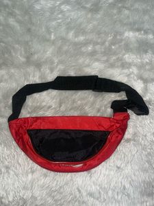 Red Signature Mink Blanket Fanny Pack