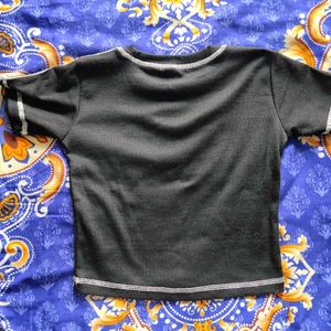 Active Vacation Black T-Shirt