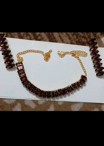 Ethnic anarkali Gown+ free necklace set