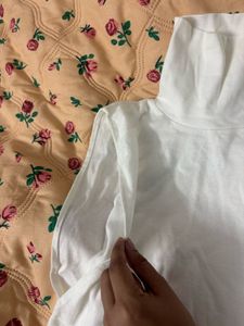 White Turtleneck chic Top