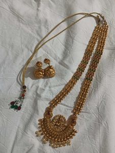 Elegant Indian Gold Necklace Set