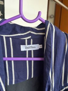 Striped Navy Blazer
