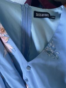 Blue Floral Maxi Dress