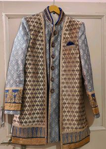 New Royal Look Navy Blue Sherwani