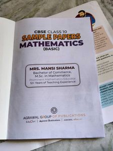 CBSE Class 10 basic Maths Sample Papers