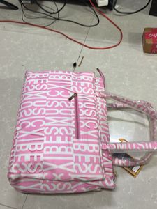 Chic Pink 'Music Vibes' Tote Bag
