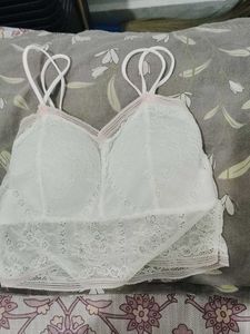 White Lace Bralette Top