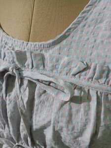 Cute Puff Sleeve Peplum Top