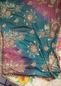 Embroidered Silk Saree