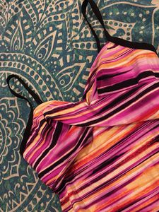 Vibrant Striped One-Piece Swimsuit