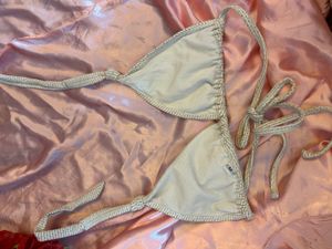 Textured Halter Bikini Top