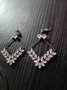 Elegant Square Crystal Earrings