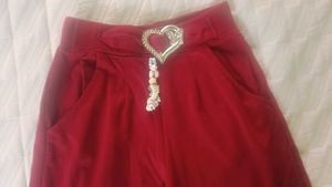 Red Palazzo Pants .used only once for occasion.