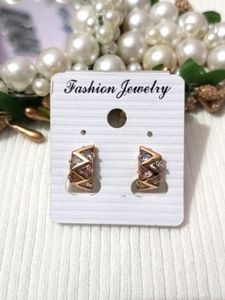Anti Tarnish Zirconia Earrings