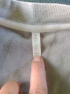 Grey Varsity Jacket.Waist 30 inch, Length 15 inch.