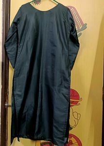 Black Kurta with silk dupatta
