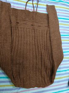 Brown Knitted Cardigan