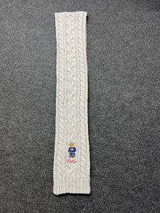 Polo Bear Cable Knit Scarf