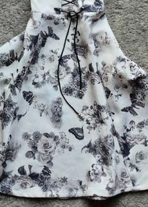 Goth Floral Corset Dress