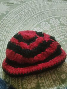 Striped Knit Beanie Hat