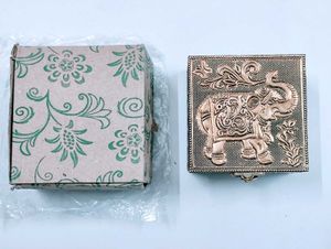 New Vintage Elephant Carved Trinket Box