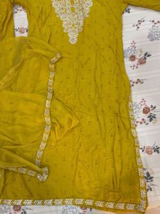 3 piece Kurta set- Yellow