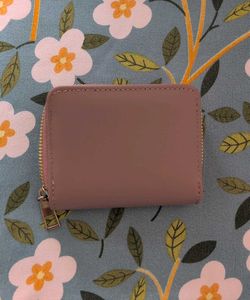 Cute Leaf Print Zip Around Wallet