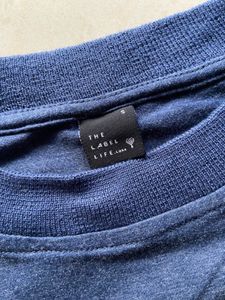 THE LABEL LIFE Blue Ruched T-Shirt