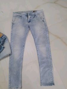 Light Wash Slim Fit Jeans