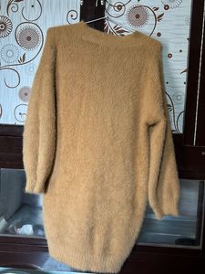 Cozy V-Neck Fuzzy Sweater