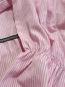 Chic Pink Striped Off-Shoulder Top