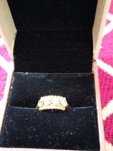 Sparkling Gold-Toned Ring