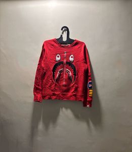 BAPE Shark Face Red Sweatshirt