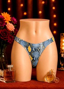 🇳🇿💫🎀Stylish Snakeskin Print Thong Panty