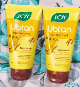 Joy Ubtan Tan Removal Face Wash (2 Pcs)