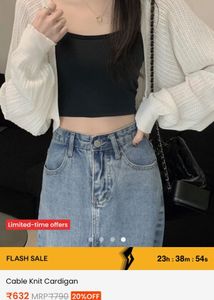 Chic White Cable Knit Cardigan