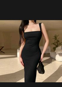 Elegant Black Midi Bodycon Dress